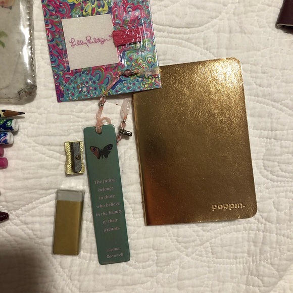 Iilly Pulitzer bag stickers pens Kate spade pencil sharpener pencil poppin - Picture 2 of 5